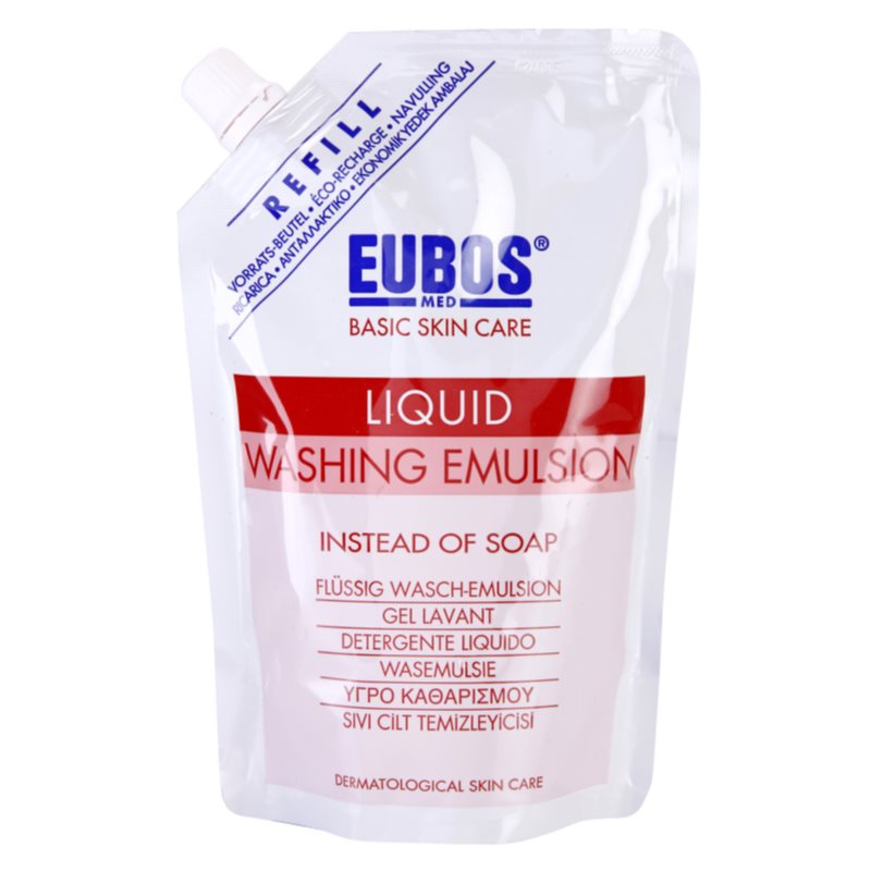 Eubos Basic Skin Care Red emulsão de limpeza recarga 400 ml
