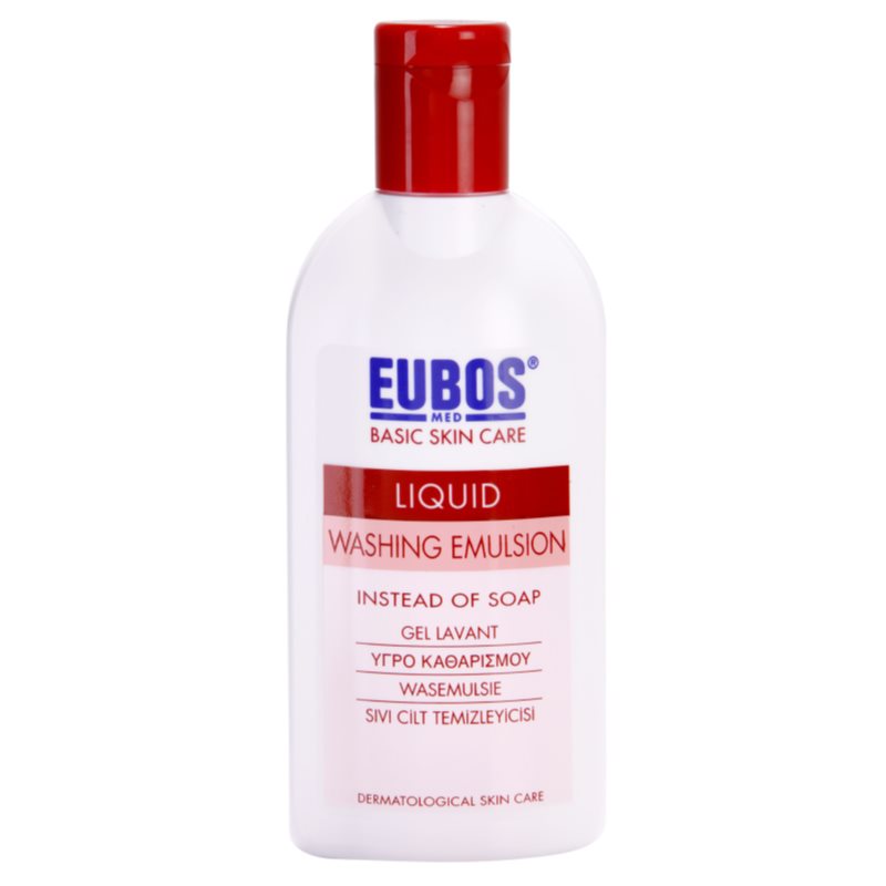 Eubos Basic Skin Care Red emulsão de limpeza sem parabenos 200 ml
