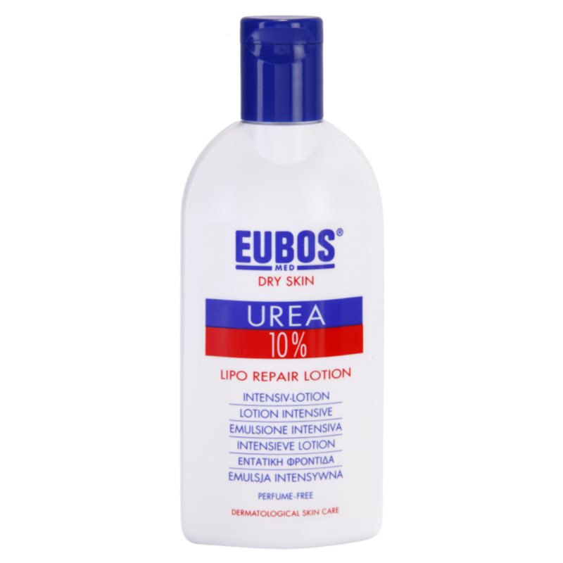 Eubos Dry Skin Urea 10% lotiune de corp hranitoare pentru piele uscata, actionand impotriva senzatiei de mancarime 200 ml