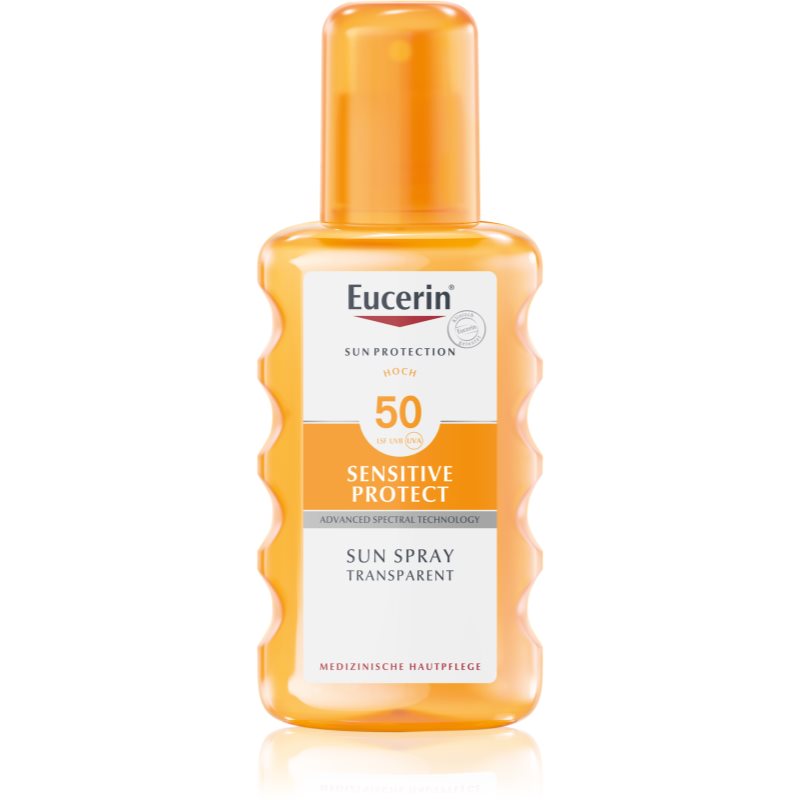 Eucerin Sun Sensitive Protect spray protector pentru plajă SPF 50 200 ml