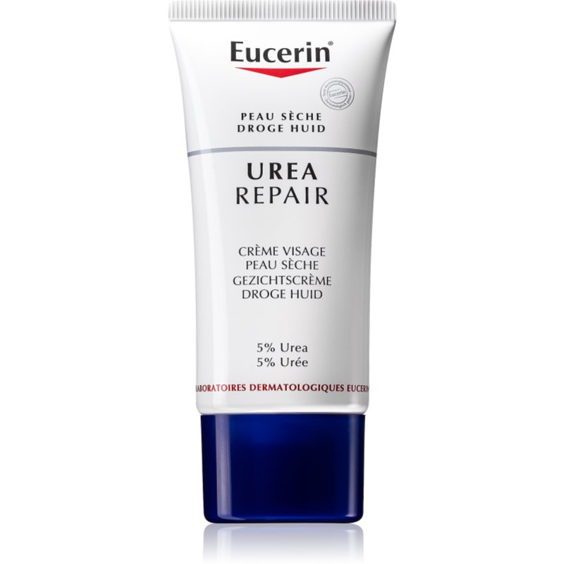 Eucerin Dry Skin Urea Gesichtscreme für trockene bis sehr trockene Haut (5% Urea) 50 ml