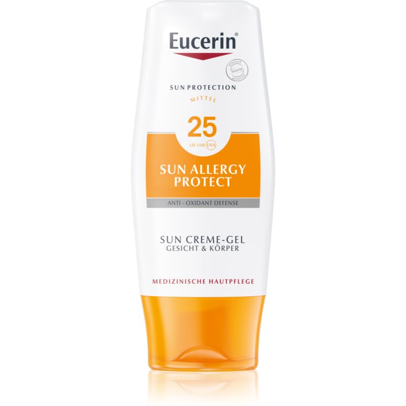 Eucerin Sun Allergy Protect védő krémes gél nap által kiváltott allergiás reakciók ellen SPF 25 150 ml
