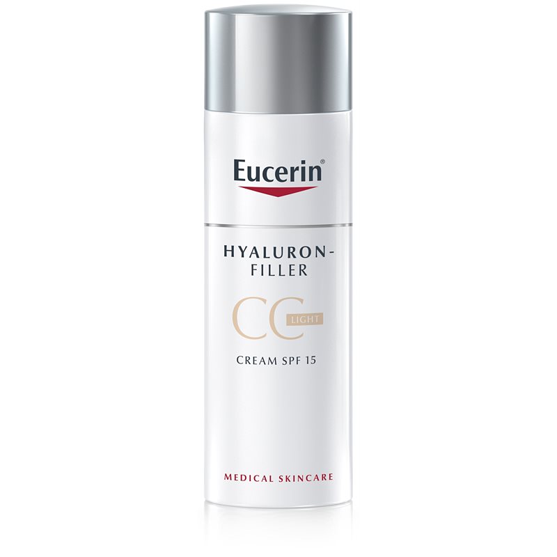 Eucerin Hyaluron-Filler CC крем за дълбоки бръчки SPF 15 цвят Light/Natural 50 мл.
