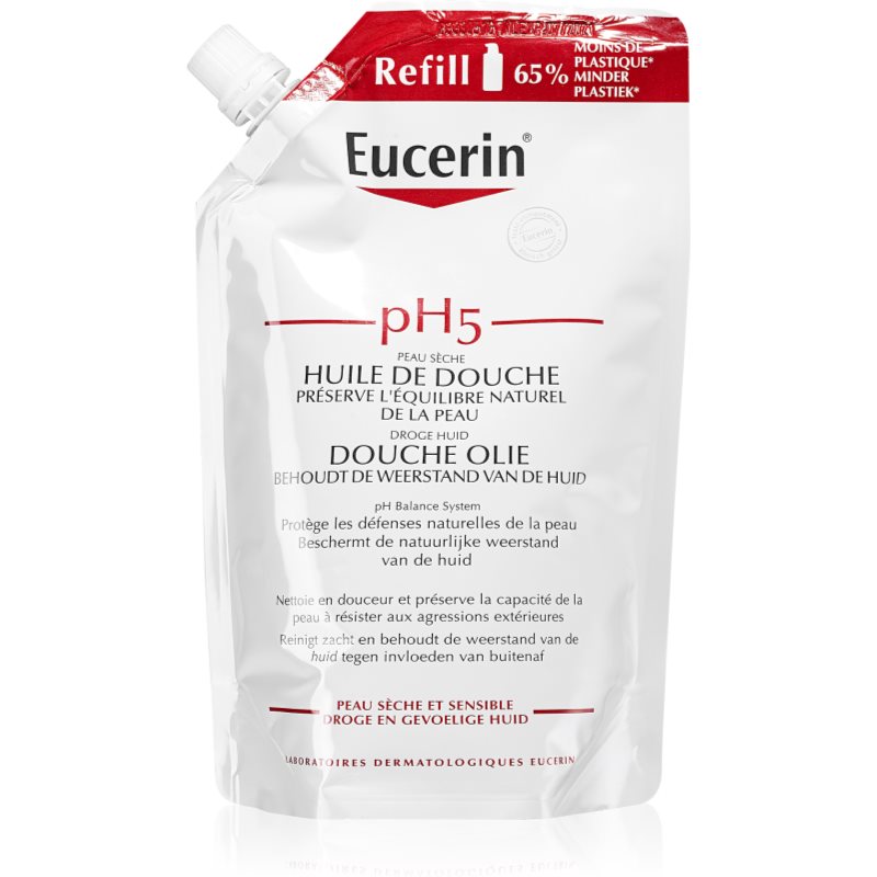 Eucerin pH5 óleo de banho para peles sensíveis recarga 400 ml