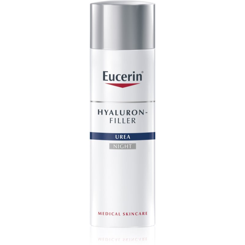 Eucerin Hyaluron-Filler Urea creme de noite antirrugas para pele muito seca 50 ml