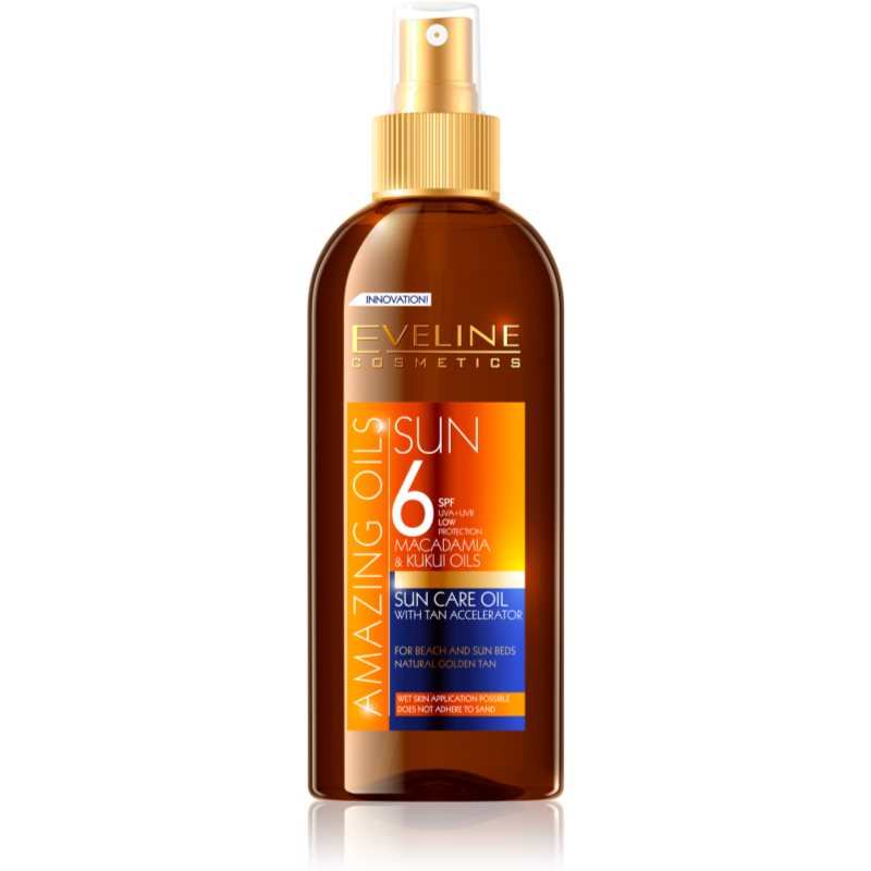 Eveline Cosmetics Sun Care олио за тен SPF 6 150 мл.