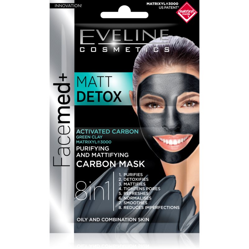 Eveline Cosmetics FaceMed+ Gesichtsmaske für fettige und Mischhaut