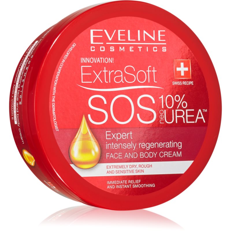 Eveline Cosmetics Extra Soft SOS интензивен регенериращ крем за тяло и лице 175 мл.