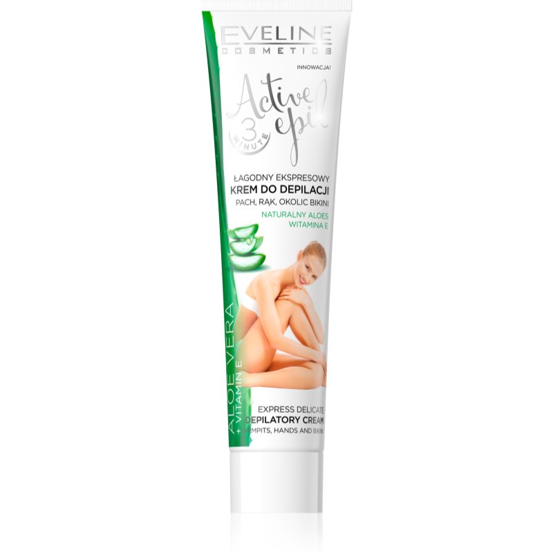 Eveline Cosmetics Active Epil Peelingcreme für Hände, Schultern und die Leistenregion mit Aloe Vera 125 ml