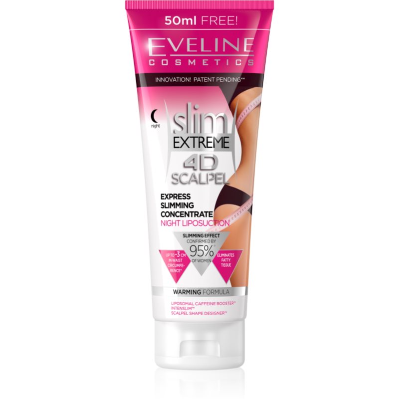 Eveline Cosmetics Slim Extreme 4D Scalpel szuperkoncentrált éjszakai szérum melegítő hatással 250 ml