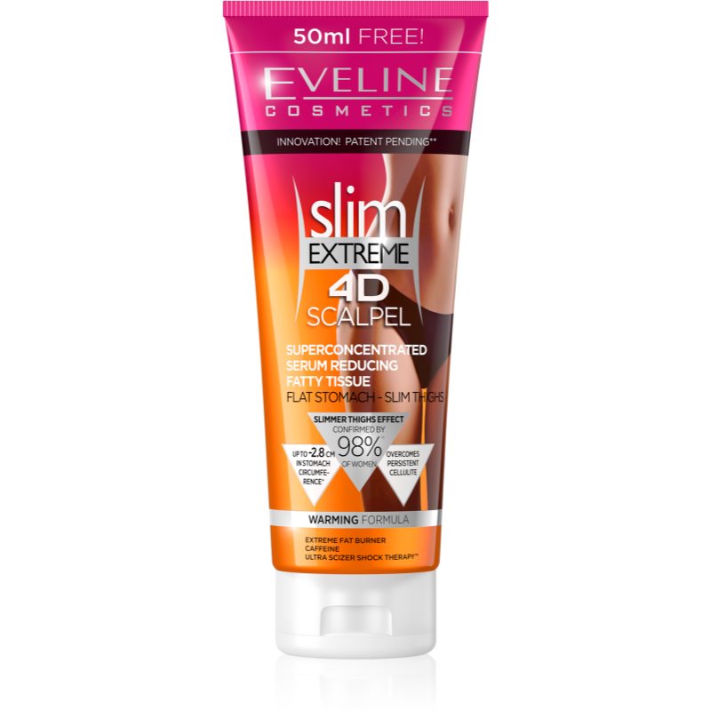Eveline Cosmetics Slim Extreme 4D Scalpel serum corporal para reducir la grasa subcutánea 250 ml