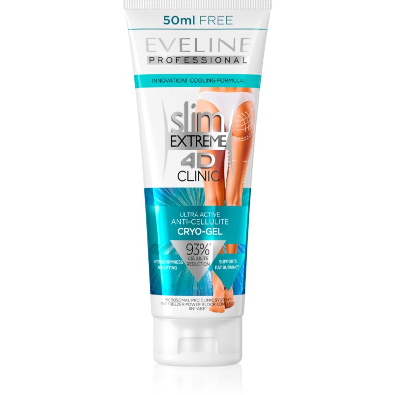 Eveline Cosmetics Slim Extreme 4D Clinic стягащ гел  с охлаждащ ефект 250 мл.
