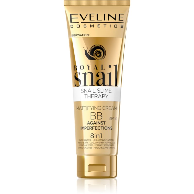 Eveline Cosmetics Royal Snail BB cream matificante 8 em 1 50 ml