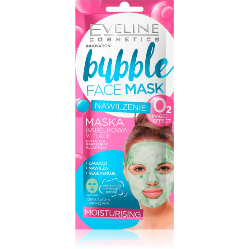 Eveline Cosmetics Bubble Mask Zellschicht-Maske mit feuchtigkeitsspendender Wirkung