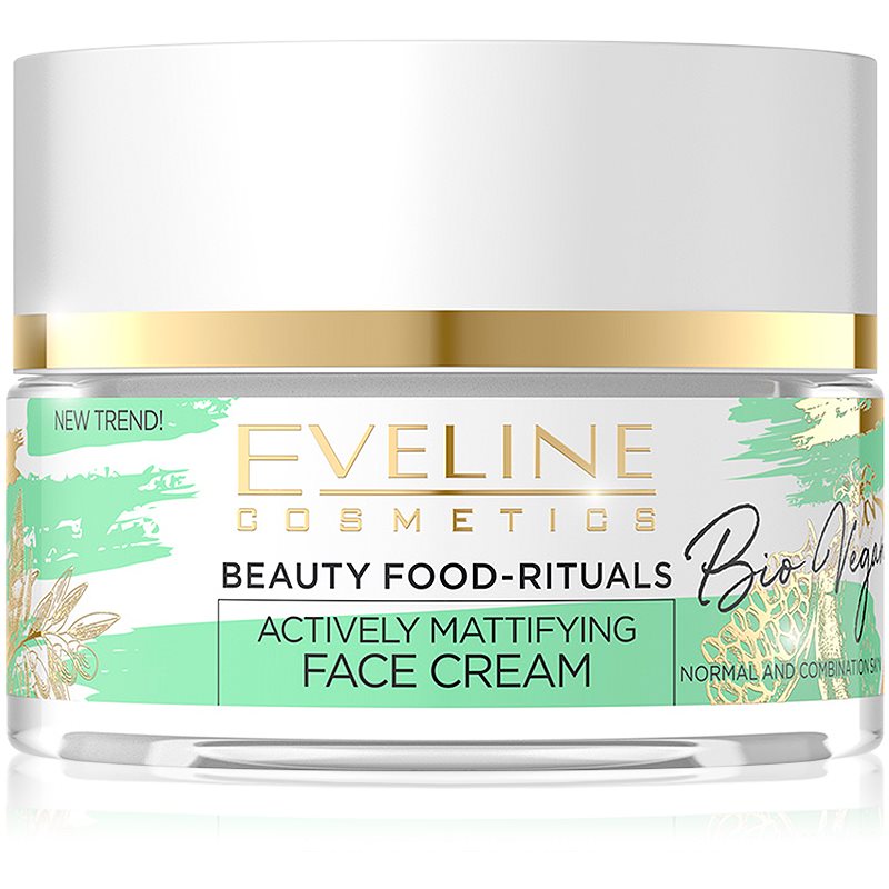 Eveline Cosmetics Bio Vegan Crema de zi si noapte cu efect de matifiere si uniformizarea pielii 50 ml