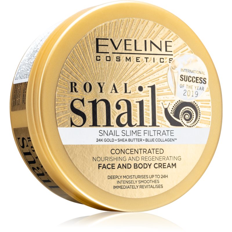 Eveline Cosmetics Royal Snail crema intensamente nutritiva para rostro y cuerpo 200 ml