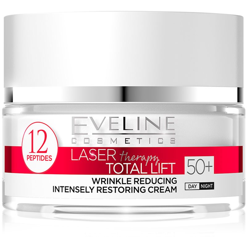 Eveline Cosmetics Laser Therapy Total Lift Tages- und Nachtscreme gegen Falten 50+ 50 ml