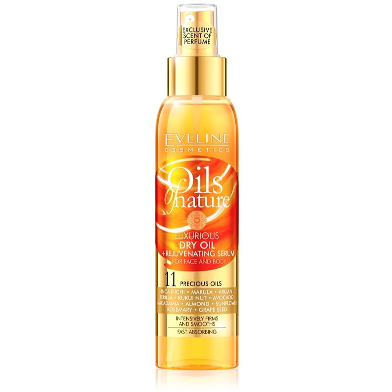 Eveline Cosmetics Oils of Nature luxuriöses Trockenöl mit verjüngendem Serum 125 ml