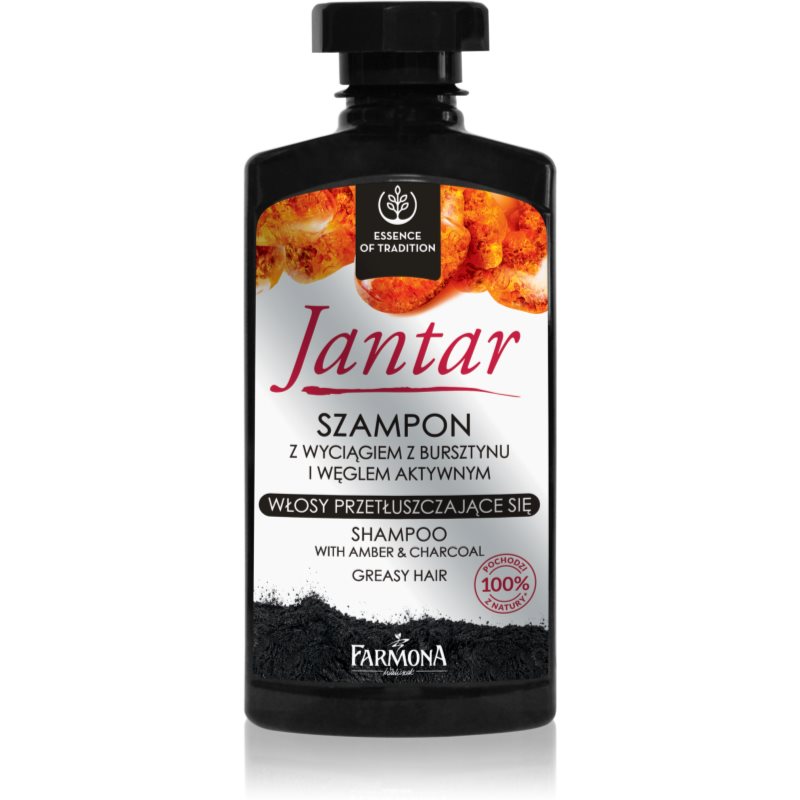 Farmona Jantar Shampoo mit Aktivkohle für fettiges Haar 330 ml