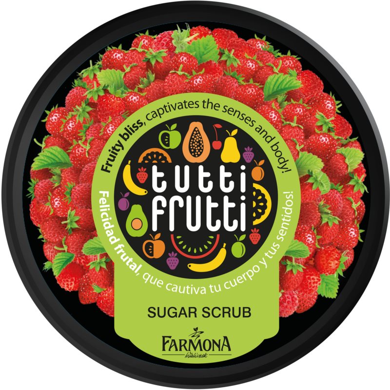 Farmona Tutti Frutti Wild Strawberry cukrowy peeling do ciała 160 g