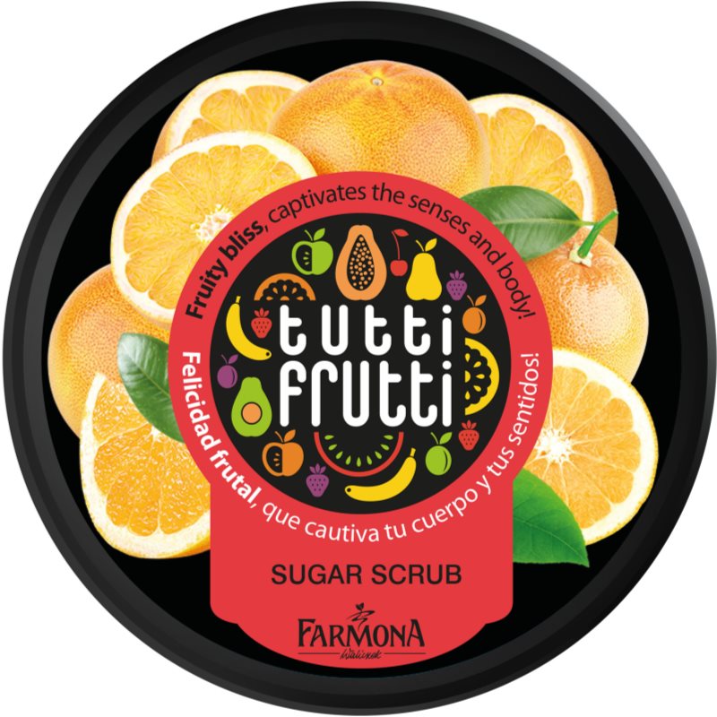 Farmona Tutti Frutti Grapefruit peeling corporal com açúcar 160 g