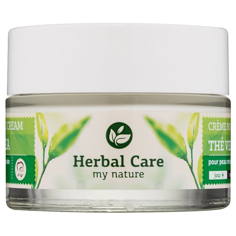 Farmona Herbal Care Green Tea Crema de zi si noapte cu efect de matifiere si uniformizarea pielii pentru ten gras și mixt 50 ml