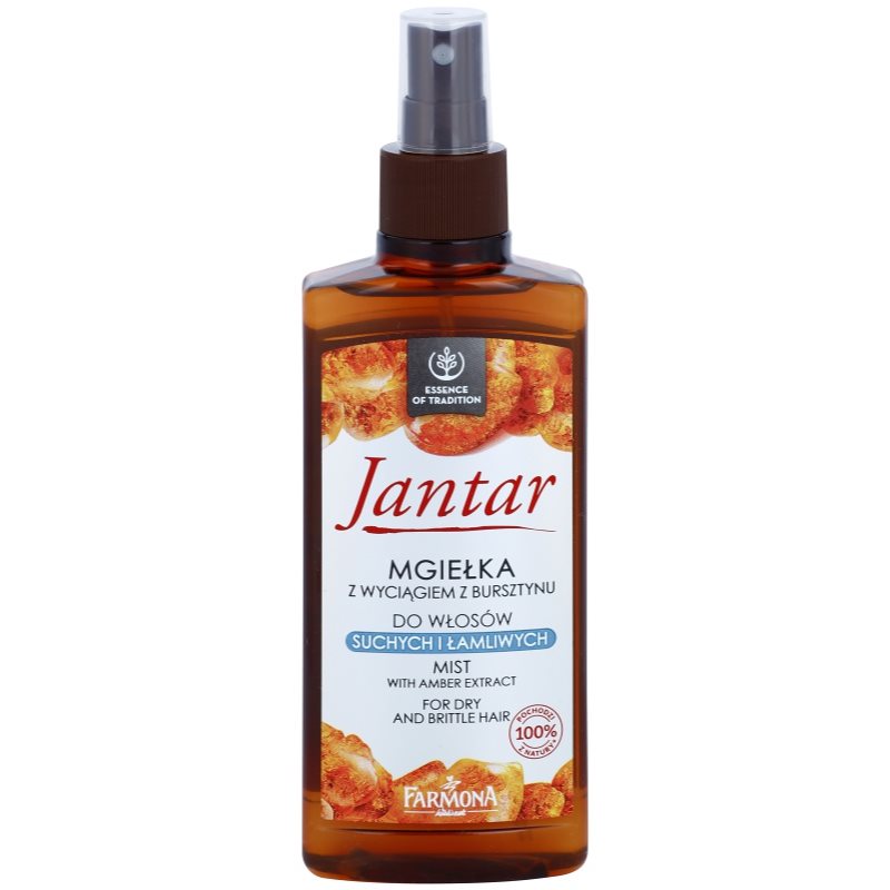 Farmona Jantar spray regenerador para o cabelo seco e frágil 200 ml