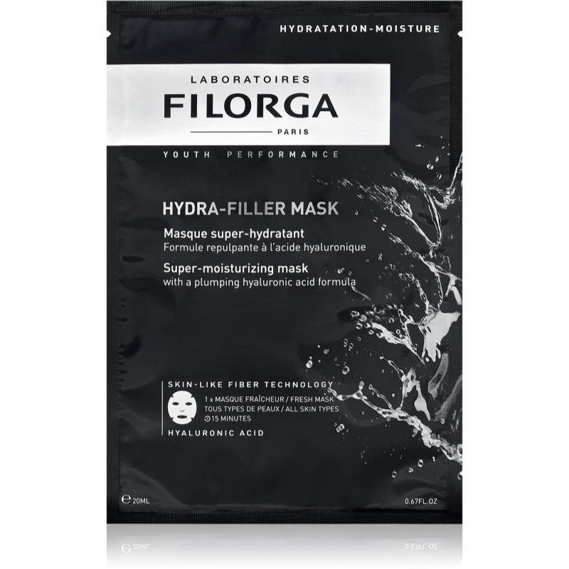 Filorga Hydra Filler hydratační pleťová maska s kyselinou hyaluronovou 1 ks