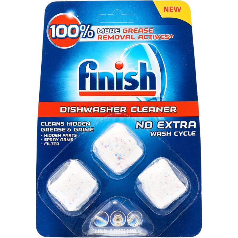 Finish Dishwasher Cleaner Original detergente para máquina de lavar louça em cápsulas 3 un.