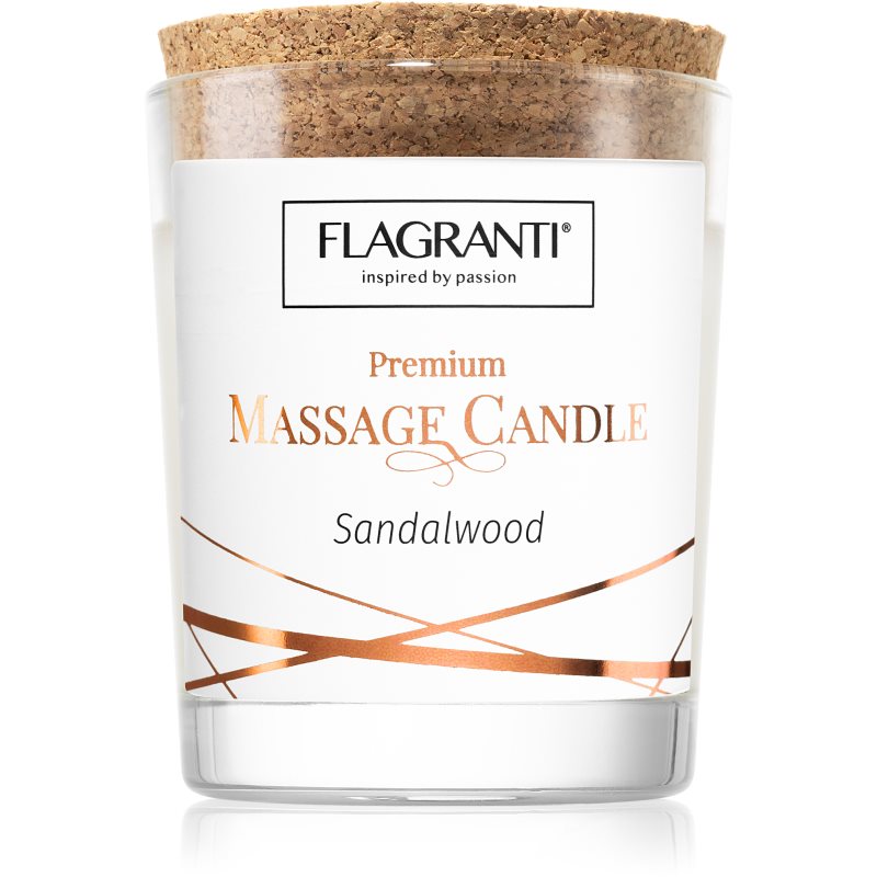Flagranti Massage Candle Sandal Wood vela de masaje 70 ml