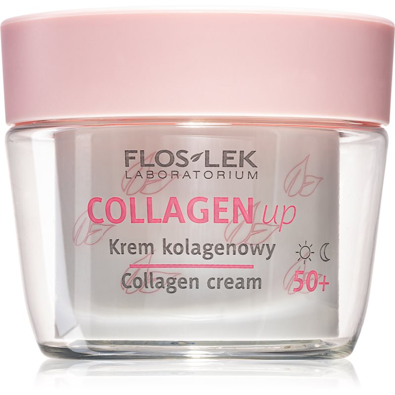 FlosLek Laboratorium Collagen Up creme de dia e noite para tratamento antirrugas 50+ 50 ml