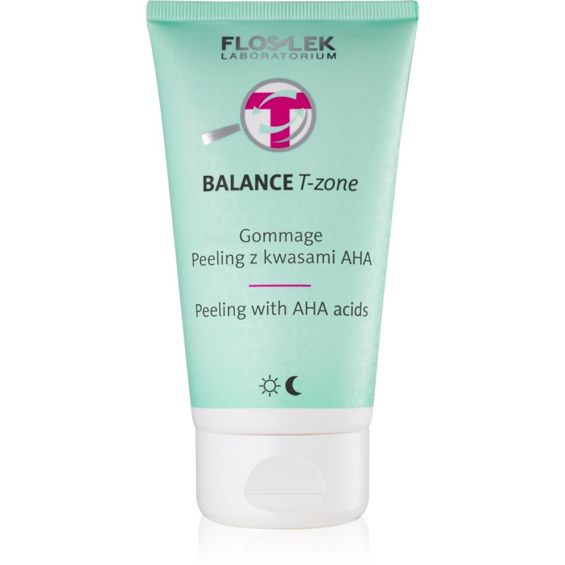 FlosLek Laboratorium Balance T-Zone peeling para pele mista 125 g