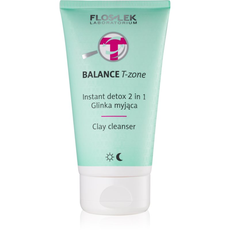 FlosLek Laboratorium Balance T-Zone emulsão e máscara de limpeza para pele mista 125 ml