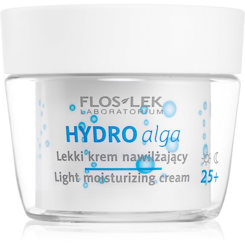 FlosLek Laboratorium Hydro Alga leichte feuchtigkeitsspendende Creme 25+ 50 ml