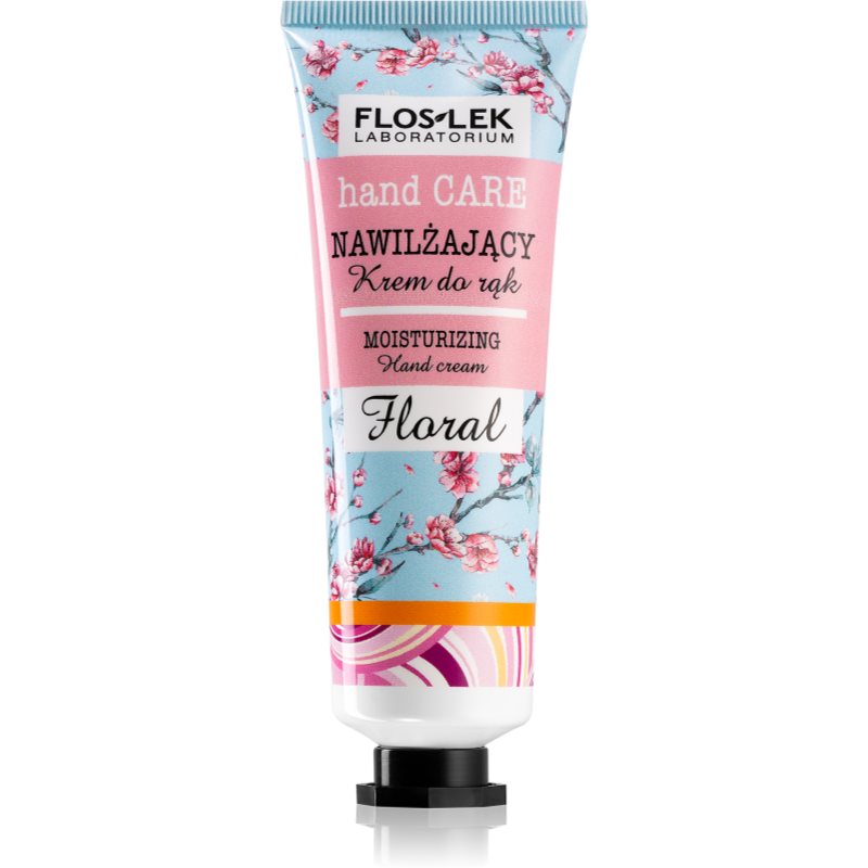 FlosLek Laboratorium Hand Care Floral Creme hidratante para mãos 50 ml