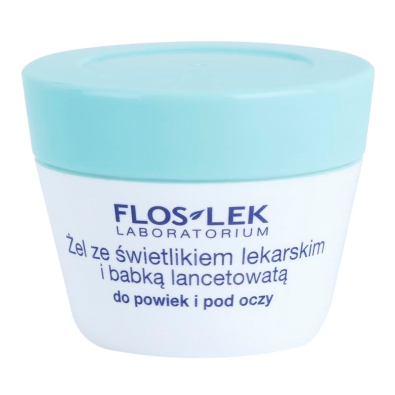 FlosLek Laboratorium Eye Care gel para o contorno dos olhos com bananeira e eufrásia 10 g