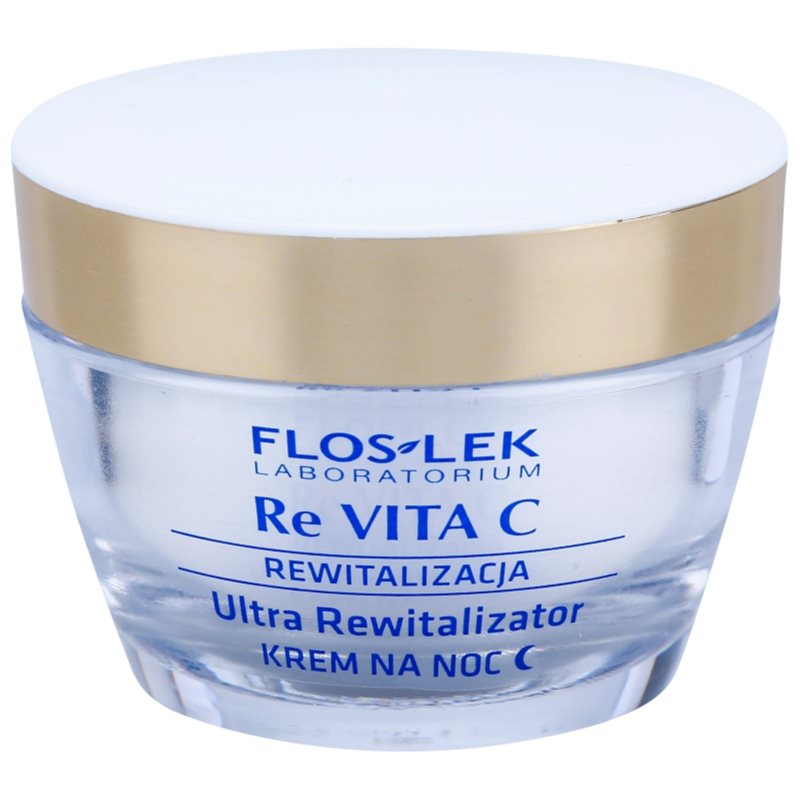 FlosLek Laboratorium Re Vita C 40+ интензивен нощен крем за ревитализиране на кожата 50 мл.