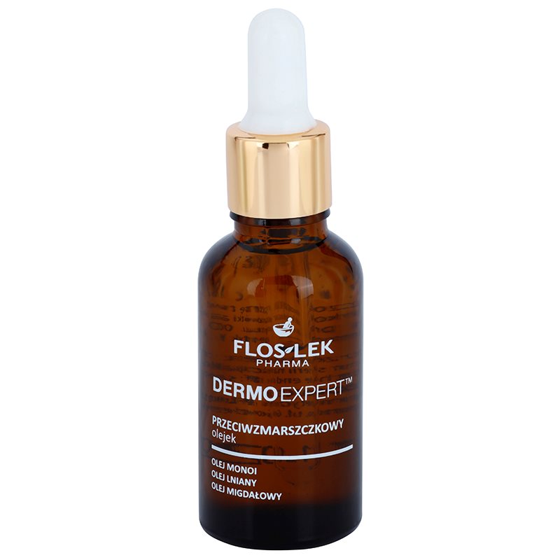 FlosLek Pharma DermoExpert Oils олио за лице с анти-бръчков ефект 30 мл.