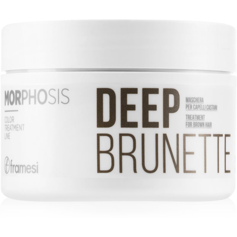 Framesi Morphosis Deep Brunette maseczka odżywcza do włosów w odcieniach brązu 200 ml