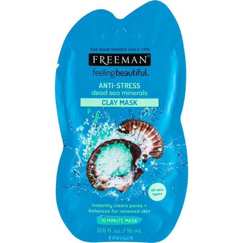 Freeman Feeling Beautiful mascarilla facial antiestrés minerales del Mar Muerto 15 ml