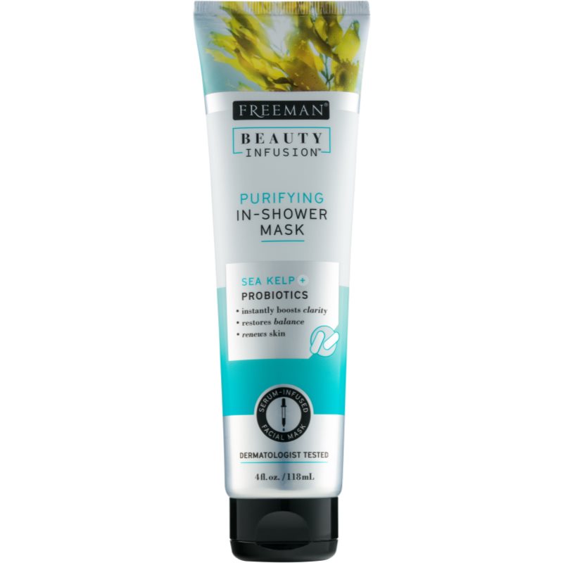 Freeman Beauty Infusion Sea Kelp + Probiotics máscara de limpeza para duche 118 ml