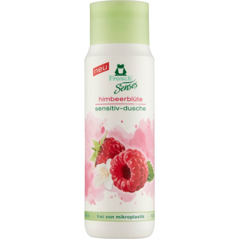 Frosch Senses Raspberry Blossom sanftes Duschgel für empfindliche Oberhaut ECO 300 ml