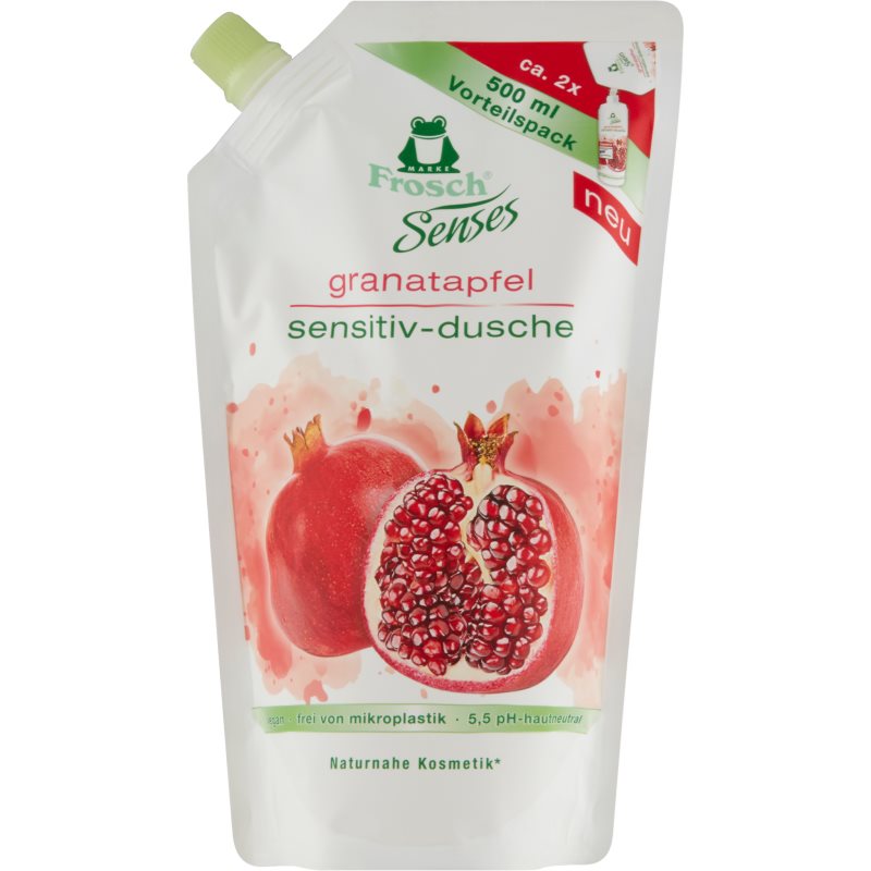 Frosch Senses Pomegranate gel de duche recarga ECO 500 ml
