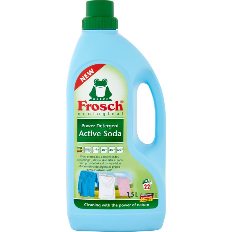 Frosch Power Detergent Active Soda productos para la lavadora ECO 1500 ml