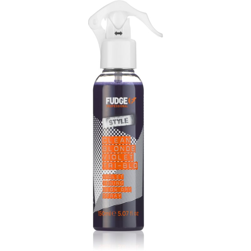 Fudge Clean Blonde Violet Tri-Blo spray tonificante para cabelo loiro e grisalho 150 ml