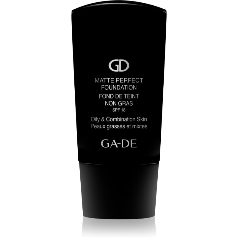 GA-DE Matte Perfect maquilhagem matificante para peles normais e mistas SPF 18 tom 102 Light Beige 30 ml