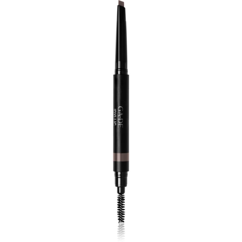 GA-DE Idyllic двустранен молив за очи с четка цвят 600 Grey Brown 0,2 гр.