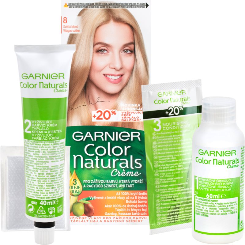 Garnier Color Naturals Creme barva na vlasy odstín 8 Deep Medium Blond