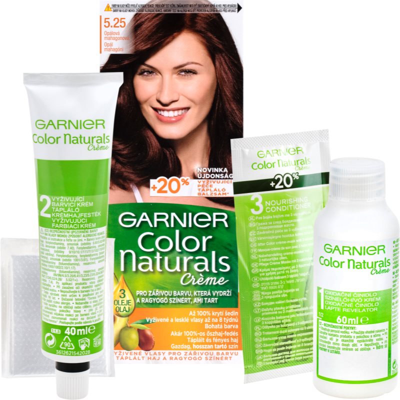 Garnier Color Naturals Creme coloração de cabelo tom 5.25 Light Opal Mahogany Brown