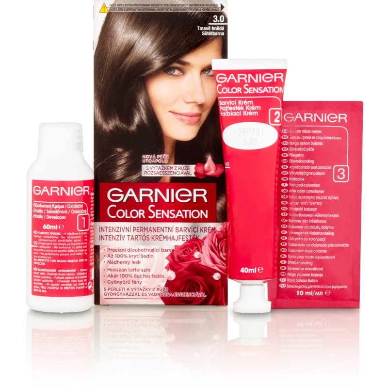 Garnier Color Sensation coloração de cabelo tom 3.0 Prestige brown